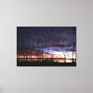 Duck Hunters Witness the Sunrise Canvas Afdruk