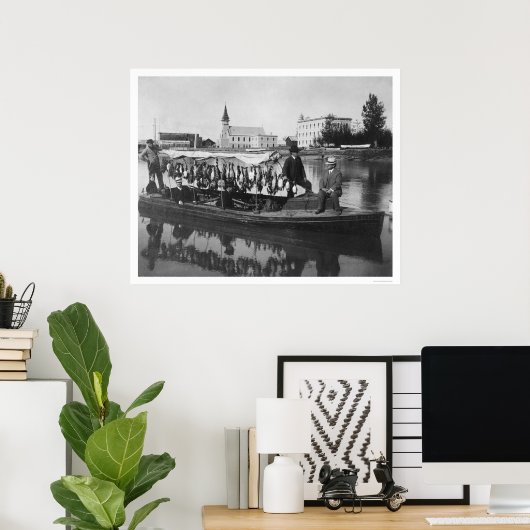 Duck Hunting Alaska Foto 1912 Poster (Thuiskantoor)