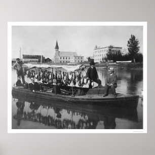 Duck Hunting Alaska Foto 1912 Poster