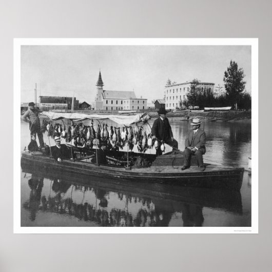 Duck Hunting Alaska Foto 1912 Poster (Voorkant)