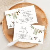 Duck Hunting Baby Shower Diaper Raffle Informatiekaartje