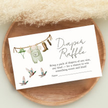 Duck Hunting Baby Shower Diaper Raffle