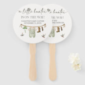 Duck Hunting Baby Shower Handwaaier (Voorkant en achterkant)