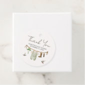 Duck Hunting Baby Shower Round Bedankjes Labels (In situ)