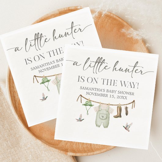 Duck Hunting Baby Shower Servet