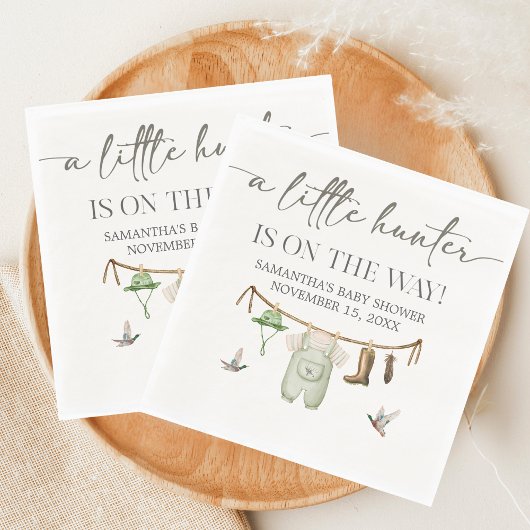 Duck Hunting Baby Shower Servet