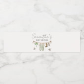 Duck Hunting Baby Shower Waterfles Etiket (Enkel label)