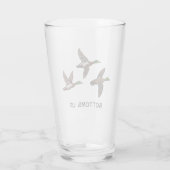 Duck Hunting Bierglas Glas (Achterkant)