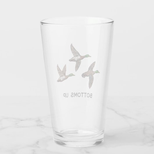 Duck Hunting Bierglas Glas (Achterkant)