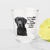 Duck Hunting Bird Dog Funny Quote Labrador Shot Gl Glas (Voorkant)