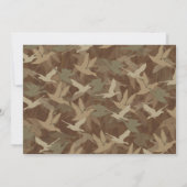 Duck Hunting Birthday Invitation with Photo - Camo Kaart (Achterkant)
