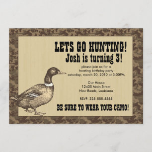 Duck Hunting Birthday Kaart