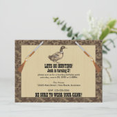 Duck Hunting Birthday Kaart (Staand voorkant)