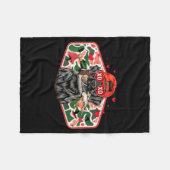 Duck Hunting Black Lab Camo Valentine's Day Xoxo H Fleece Deken (Voorkant (Horizontaal))