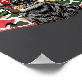 Duck Hunting Black Lab Camo Valentine's Day Xoxo H Poster (Hoek)