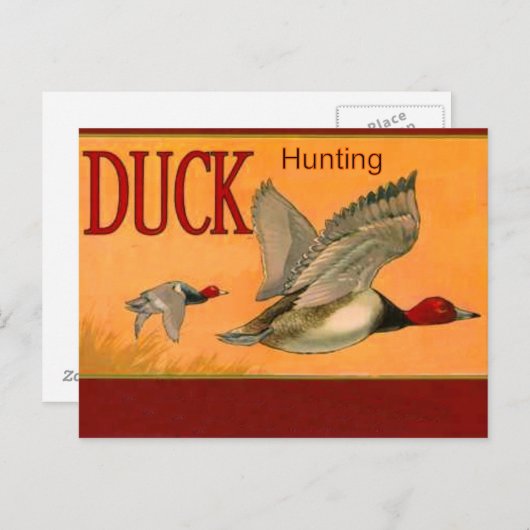 Duck Hunting Briefkaart (Voorkant / Achterkant)