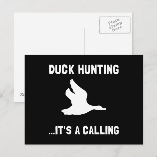Duck Hunting Calling Briefkaart (Voorkant / Achterkant)