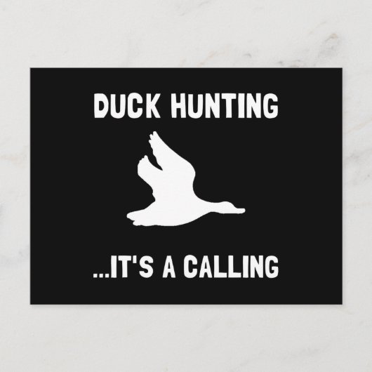 Duck Hunting Calling Briefkaart (Voorkant)