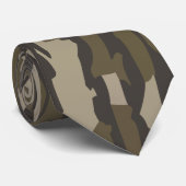 Duck Hunting Camo Ducks Bottomland Camo Stropdas (Opgerold)