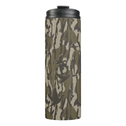 Duck Hunting Camo Ducks Bottomland Camo Thermosbeker (Voorkant)
