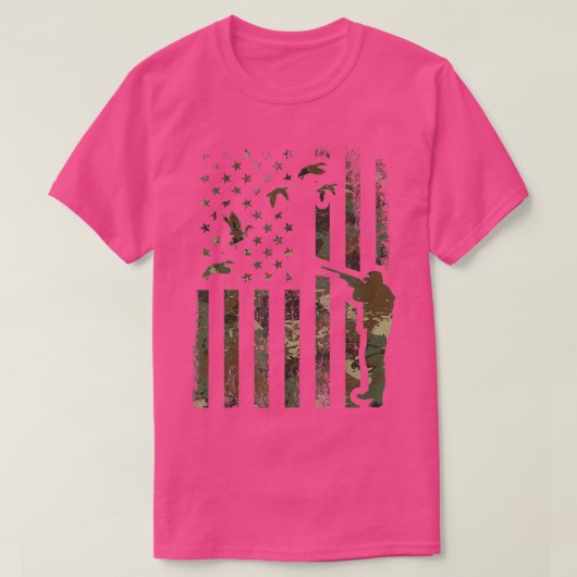 Duck Hunting Camo Men Camouflage Hunter Gift Ameri T-shirt (Design voorkant)