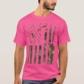 Duck Hunting Camo Men Camouflage Hunter Gift Ameri T-shirt