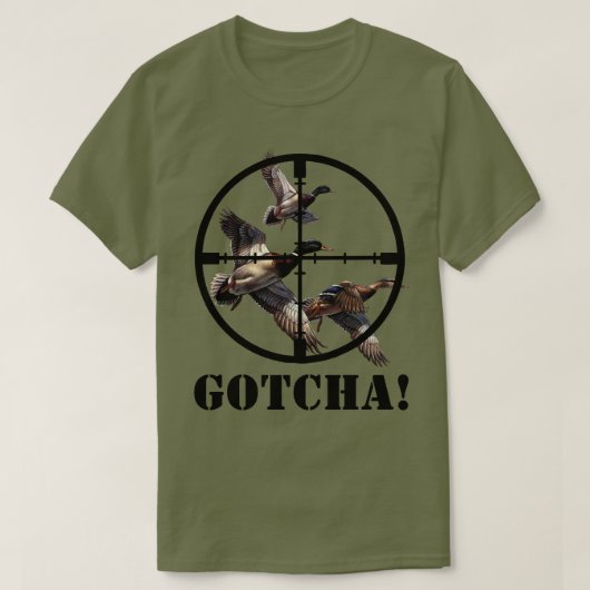 Duck Hunting Crosshairs T-shirt (Design voorkant)