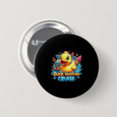 Duck Hunting Cruise Hunter Rubber Duckie Summer Bo Ronde Button 5,7 Cm (Voorkant /achterkant)
