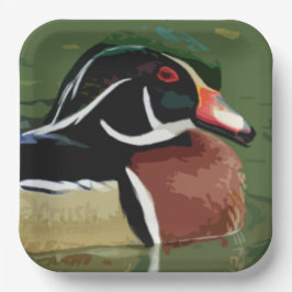 Duck Hunting Décor, Wood Duck Paper Bord