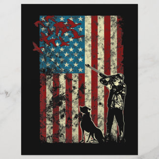 Duck Hunting Distress Patriotic American Flag Briefhoofd