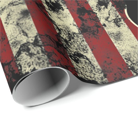Duck Hunting Distress Patriotic American Flag Cadeaupapier (Rol Hoek)