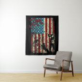 Duck Hunting Distress Patriotic American Flag Wandkleed (In situ)