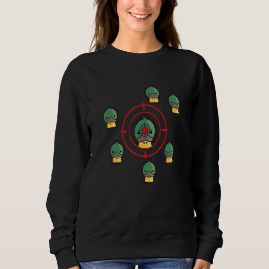 Duck Hunting Duck Lover Funny Hunting Trui (Voorkant)