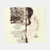 Duck Hunting Fleece Deken (Voorkant (Horizontaal))