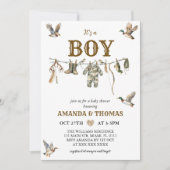 Duck Hunting Het is een Boy Baby shower Kaart (Voorkant)
