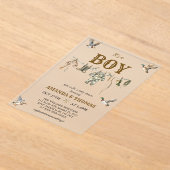 Duck Hunting It's a Boy Baby Shower  Acryl Uitnodigingen (Laagn)