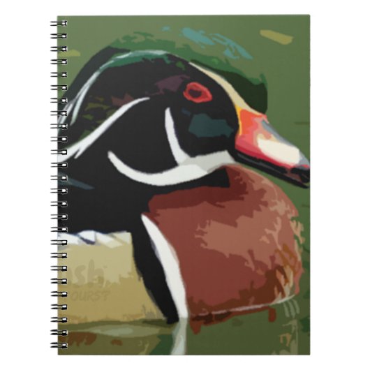 Duck Hunting Journal Book, Wood Duck Notitieboek (Voorkant)