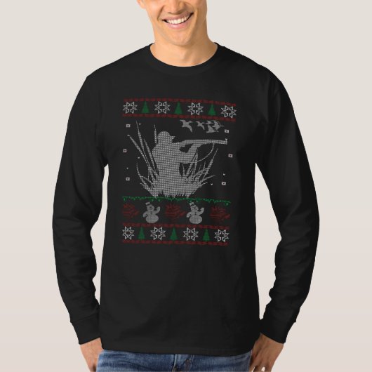 Duck Hunting Kerstmis T-shirt (Voorkant)