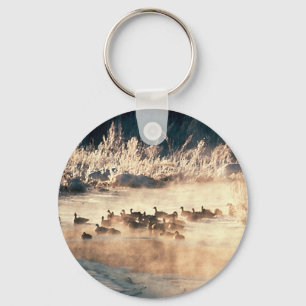 Duck Hunting Logo Sleutelhanger