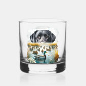 Duck Hunting Loyal Retriever Mallard Marsh Whisky Glas (Achterkant)