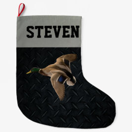 Duck Hunting Mallard Mannen Kerstmis Stocking Grote Kerstsok