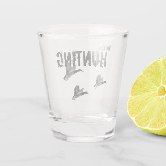 Duck Hunting Mallard Outdoor Sport Hobby Shot Glas (Achterkant)