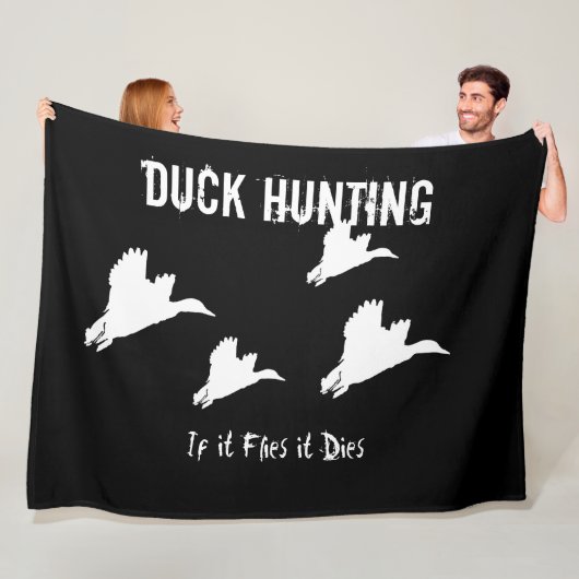 Duck Hunting Mallard Outdoor Sports Hobby Mannen Fleece Deken (In situ)