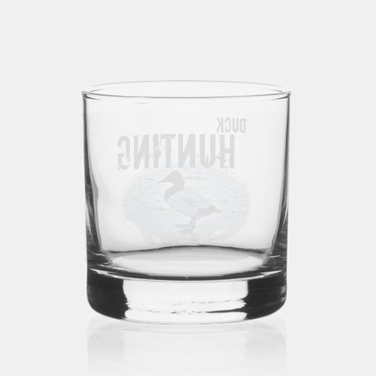 Duck Hunting Mallard Outdoors Sport Hobby Whisky Glas (Achterkant)