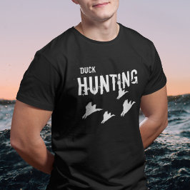 Duck Hunting Mallards Flying Sports Mannen Quote T-shirt