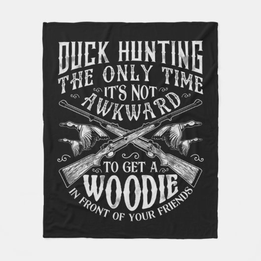Duck Hunting Mannen Women Fun Hunter Friends Gifts Fleece Deken (Voorkant)