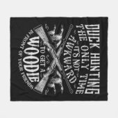 Duck Hunting Mannen Women Fun Hunter Friends Gifts Fleece Deken (Voorkant (Horizontaal))