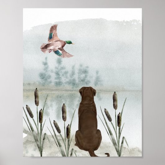 Duck Hunting Nursery Wall Art Poster (Voorkant)