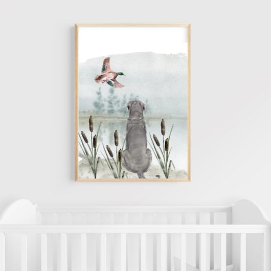 Duck Hunting Nursery Wall Art Poster