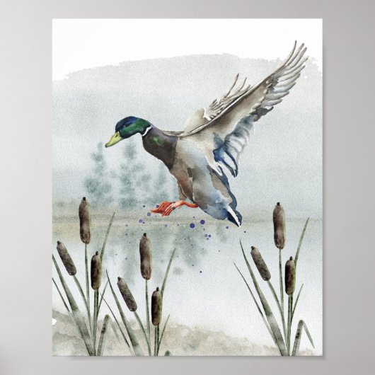 Duck Hunting Nursery Wall Art Poster (Voorkant)